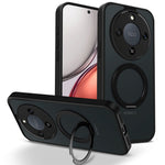 Phone Case For Honor X70 5G / X9d 5G / Magic8 Lite 5G Rotating Magnetic Kickstand Frosted Matte PC + TPU Shockproof Cover