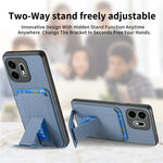 For OnePlus N6 4G Case Card Holder Carbon Fiber Texture Leather Coated TPU Phone Cover