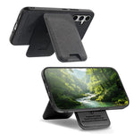 For OnePlus N6 4G Magnetisk Cover Stoftekstur Læder + PC + TPU Telefoncover med Aftagelig Kortholder