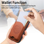 For OnePlus N6 4G Case Twill Texture Leather PC TPU Phone Cover with Detachable Magnetic Card Holder
