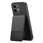 For OnePlus N6 4G Case Cloth Texture Leather + PC + TPU Cover with RFID Blocking Card Holder
