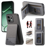 For OnePlus N6 4G Case Cloth Texture Leather + PC + TPU Cover with RFID Blocking Card Holder