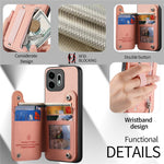 For OnePlus N6 4G Case RFID Blocking Card Holder Jeans Cloth Texture Leather Back Cover with Elastic Wristband
