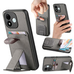 For Xiaomi Redmi Note 17 4G (Global) / Note 17 5G (Global) / Note 17 (India / China) 5G Case Cloth Texture TPU PU Leather PC Phone Back Cover with Card Holder Kickstand