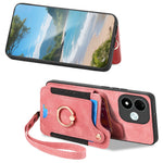 For Xiaomi Redmi Note 17 4G (Global) / Note 17 5G (Global) / Note 17 (India / China) 5G Retro PU Leather Case Phone Cover with RFID Blocking Card Holder / Ring Holder