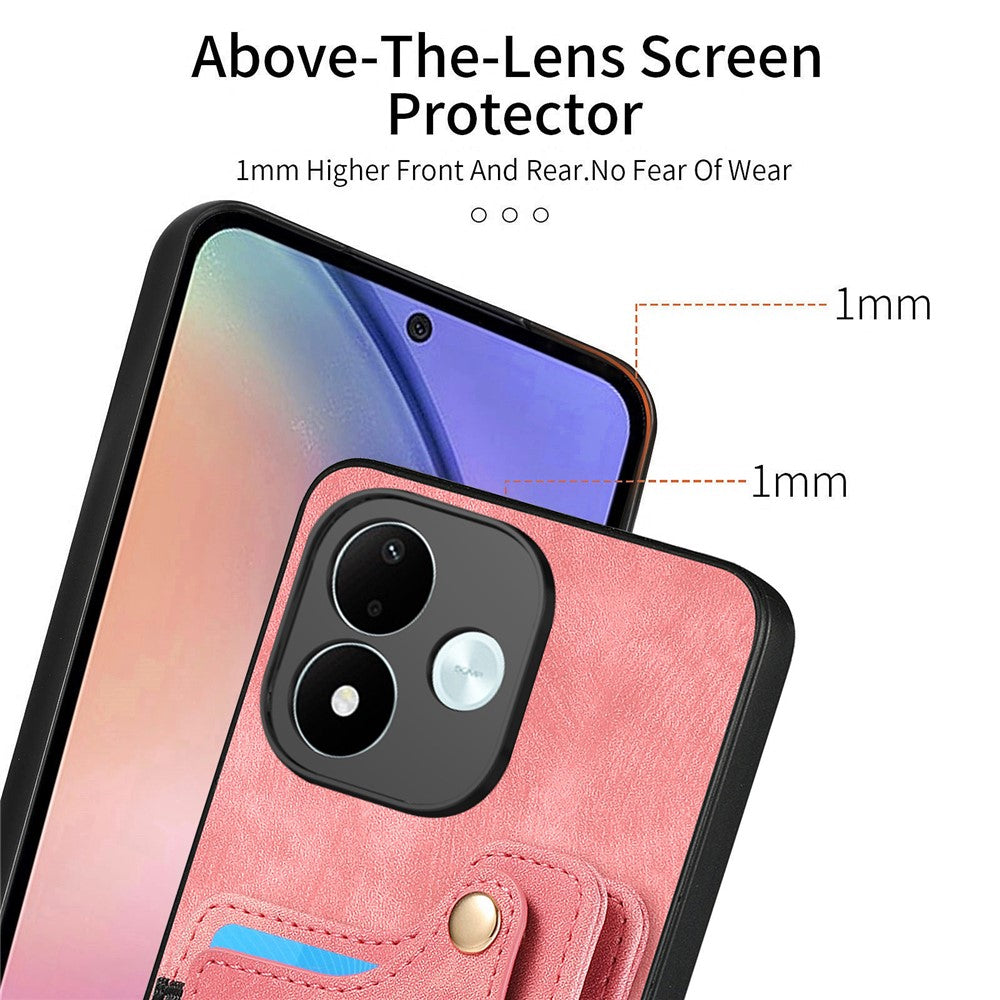 For Xiaomi Redmi Note 17 4G (Global) / Note 17 5G (Global) / Note 17 (India / China) 5G Retro PU Leather Case Phone Cover with RFID Blocking Card Holder / Ring Holder