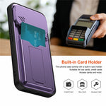 Xiaomi 17T Pro-etui med linsebeskyttelse, stativ, PC + TPU-mobilcover med kortholder