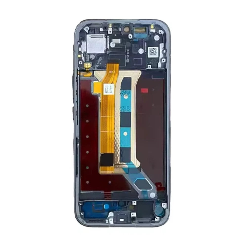 For Honor 600 Lite 5G OEM Grade S AMOLED skærm og digitizer-samling + ramme (uden logo)
