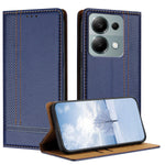 For Xiaomi Redmi 17 5G / Xiaomi Redmi 17 4G Case L-Shaped Grid Pattern Leather Stand Phone Cover with Card Slots