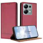 For Xiaomi Redmi 17 5G / Xiaomi Redmi 17 4G Case L-Shaped Grid Pattern Leather Stand Phone Cover with Card Slots