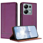 For Xiaomi Redmi 17 5G / Xiaomi Redmi 17 4G Case L-Shaped Grid Pattern Leather Stand Phone Cover with Card Slots