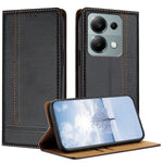 For Xiaomi Redmi 17 5G / Xiaomi Redmi 17 4G Case L-Shaped Grid Pattern Leather Stand Phone Cover with Card Slots