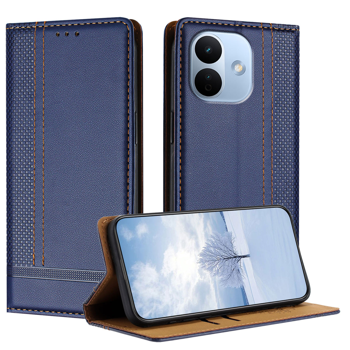 For Xiaomi Redmi Note 17 Pro 5G Case L-Shaped Grid Pattern Leather Stand Phone Cover with Card Slots