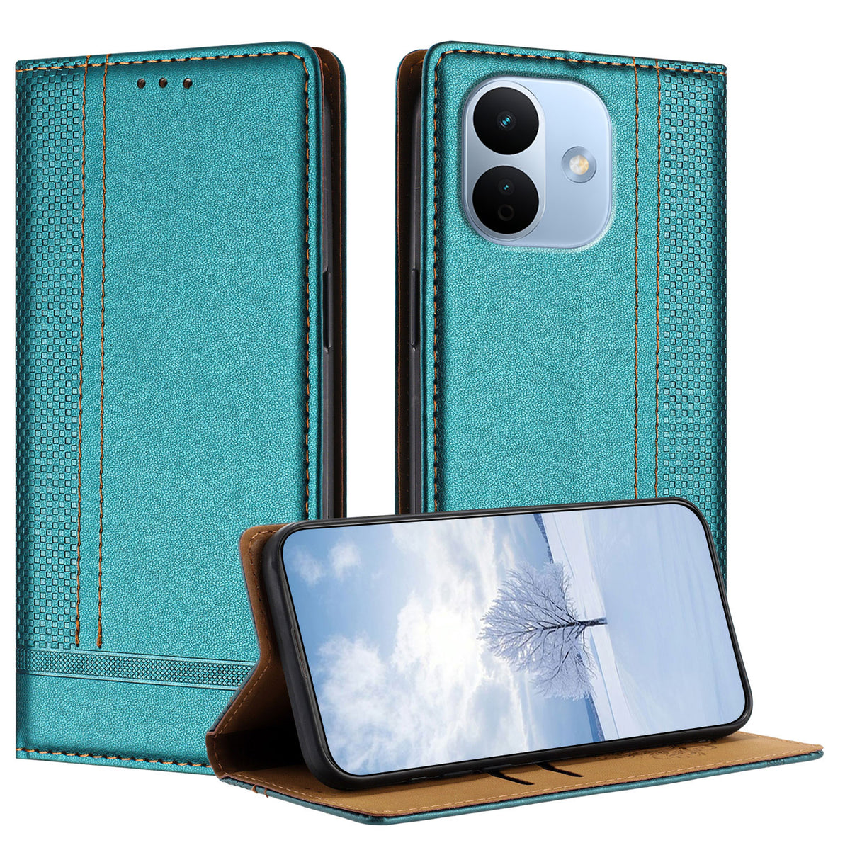 For Xiaomi Redmi Note 17 Pro 5G Case L-Shaped Grid Pattern Leather Stand Phone Cover with Card Slots