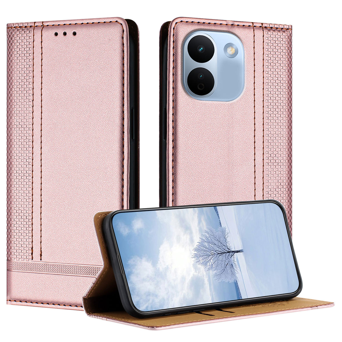 For Xiaomi Redmi Note 17 Pro Max 5G / Note 17 Pro+ 5G Case L-Shaped Grid Pattern Leather Stand Phone Cover with Card Slots