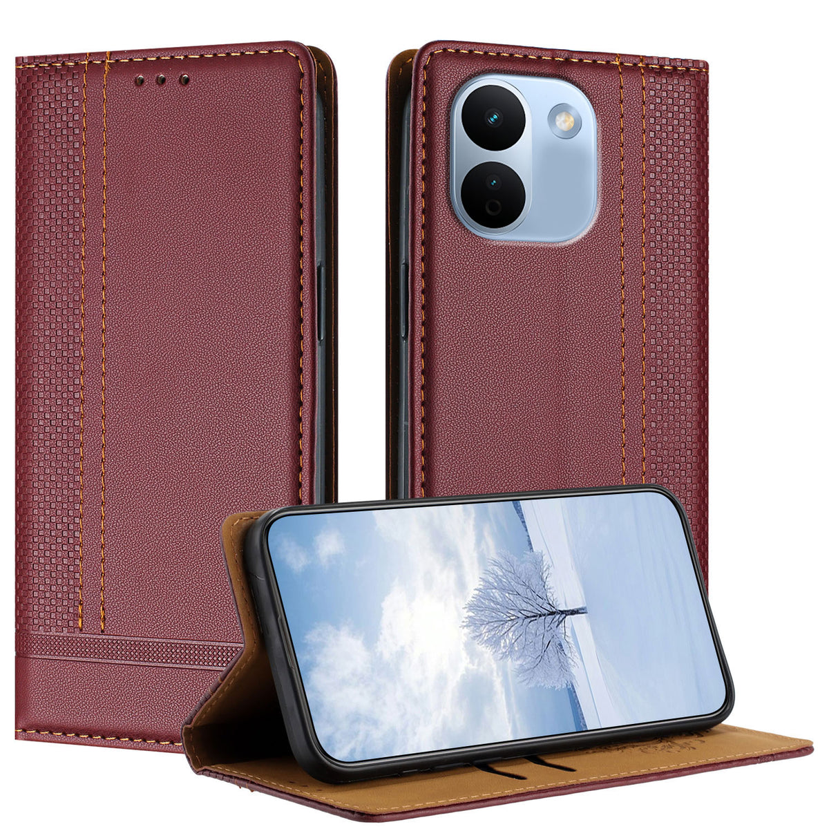 For Xiaomi Redmi Note 17 Pro Max 5G / Note 17 Pro+ 5G Case L-Shaped Grid Pattern Leather Stand Phone Cover with Card Slots