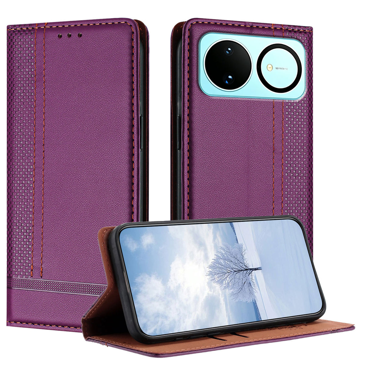 For Huawei nova 16 5G Case L-Shaped Grid Pattern Leather Stand Phone Cover with Card Slots
