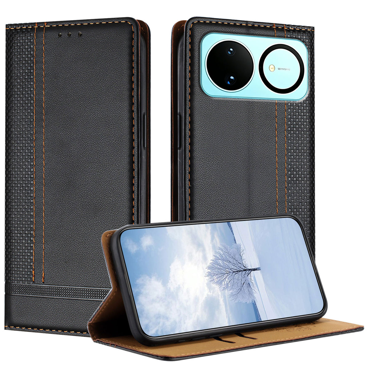 For Huawei nova 16 5G Case L-Shaped Grid Pattern Leather Stand Phone Cover with Card Slots
