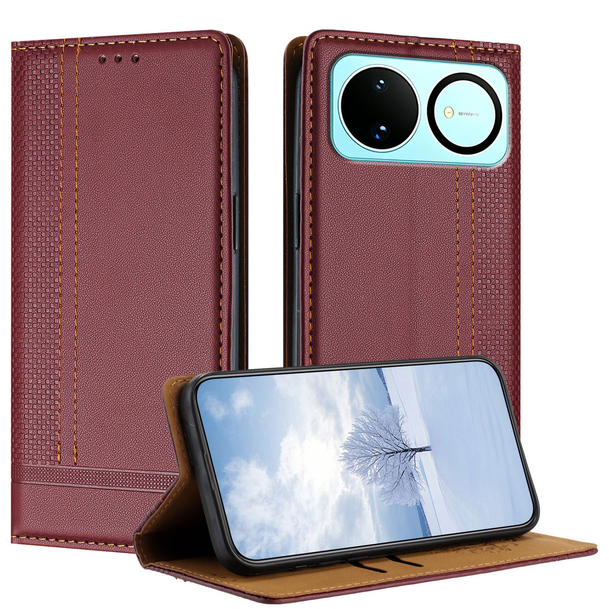 For Huawei nova 16 5G Case L-Shaped Grid Pattern Leather Stand Phone Cover with Card Slots