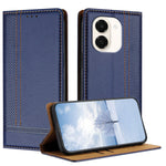 For Honor Play 80 Plus 5G / Honor X7e 4G Cover L-formet gittermønster læder stander telefoncover med kortpladser