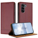 For OnePlus Turbo 6X 5G Case L-Shaped Grid Pattern Leather Stand Phone Cover with Card Slots