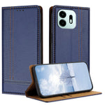 For OnePlus N6 4G Case L-Shaped Grid Pattern Leather Stand Phone Cover with Card Slots