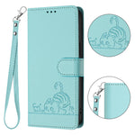 For Xiaomi Redmi A7 Pro 4G (171.56mm) / Xiaomi Redmi A7 Pro 5G / Xiaomi Poco C85x 5G / Xiaomi Poco C81 4G Case with Strap RFID Blocking Leather Wallet Phone Cover Cat Mouse Pattern