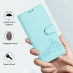 For Xiaomi Redmi A7 Pro 4G (171.56mm) / Xiaomi Redmi A7 Pro 5G / Xiaomi Poco C85x 5G / Xiaomi Poco C81 4G Case with Strap RFID Blocking Leather Wallet Phone Cover Cat Mouse Pattern