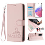For Xiaomi Redmi A7 Pro 4G (171.56mm) / Xiaomi Redmi A7 Pro 5G / Xiaomi Poco C85x 5G / Xiaomi Poco C81 4G Case with Strap RFID Blocking Leather Wallet Phone Cover Cat Mouse Pattern