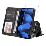 HAT PRINCE for Huawei nova 16 5G Wallet Case ENKAY  Calf Texture Leather Phone Stand Cover with Thick Adhesive Screen Film / Strap