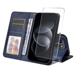 HAT PRINCE for Xiaomi Redmi Note 17 Pro Max 5G / Note 17 Pro+ 5G Wallet Case ENKAY  Calf Texture Leather Phone Stand Cover with Thick Adhesive Screen Film / Strap