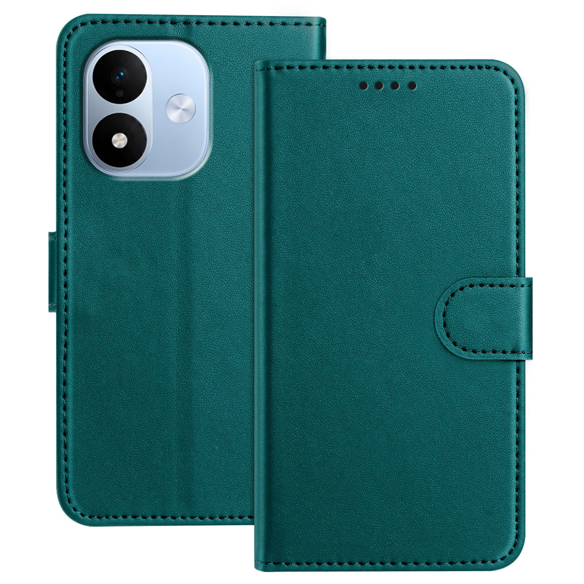 For Xiaomi Redmi Note 17 4G (Global) / Note 17 5G (Global) / Note 17 (India / China) 5G Leather Case Wallet Stand Solid Color Anti Drop Phone Cover