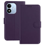 For Xiaomi Redmi Note 17 4G (Global) / Note 17 5G (Global) / Note 17 (India / China) 5G Leather Case Wallet Stand Solid Color Anti Drop Phone Cover