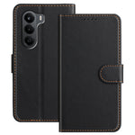 For OnePlus Turbo 6X 5G Leather Case Wallet Stand Solid Color Anti Drop Phone Cover