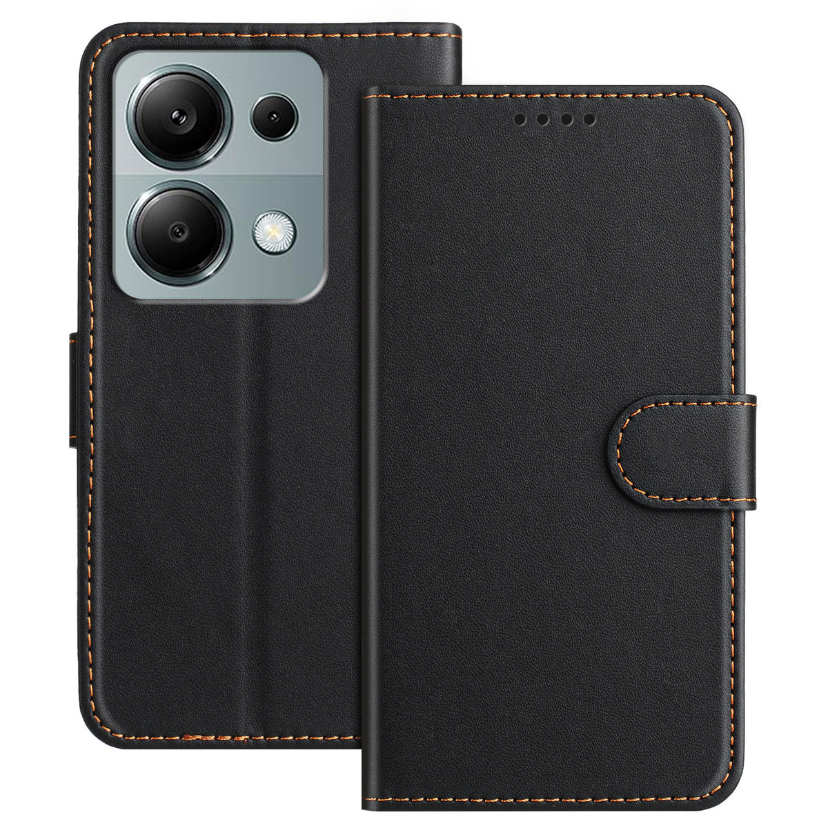 For Xiaomi Redmi 17 5G / Xiaomi Redmi 17 4G Leather Case Wallet Stand Solid Color Anti Drop Phone Cover