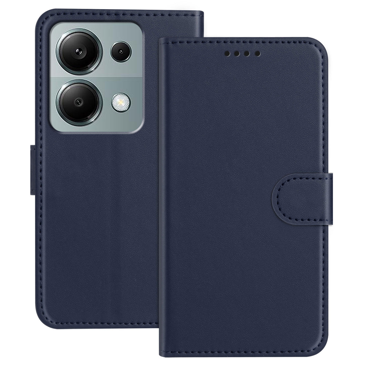 For Xiaomi Redmi 17 5G / Xiaomi Redmi 17 4G Leather Case Wallet Stand Solid Color Anti Drop Phone Cover