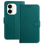 For Honor Play 80 Plus 5G / Honor X7e 4G Leather Case Wallet Stand Solid Color Anti Drop Phone Cover