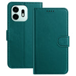 For OnePlus N6 4G Leather Case Wallet Stand Solid Color Anti Drop Phone Cover