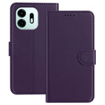 For OnePlus N6 4G Leather Case Wallet Stand Solid Color Anti Drop Phone Cover