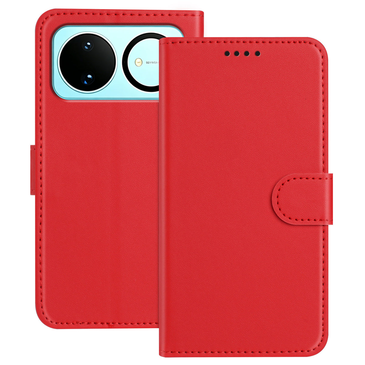 For Huawei nova 16 5G Leather Case Wallet Stand Solid Color Anti Drop Phone Cover