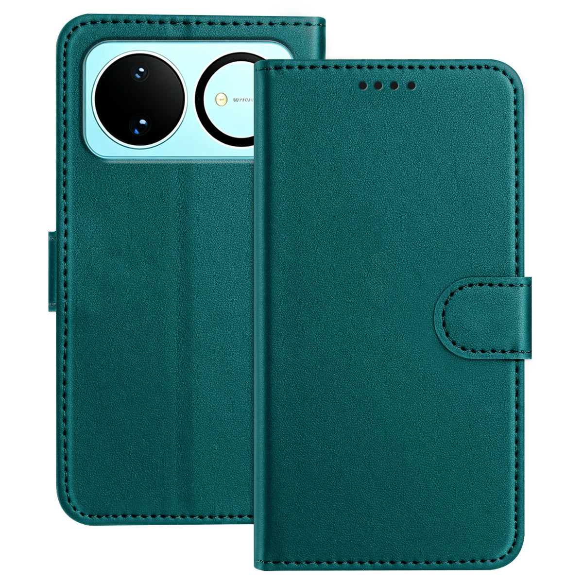 For Huawei nova 16 5G Leather Case Wallet Stand Solid Color Anti Drop Phone Cover