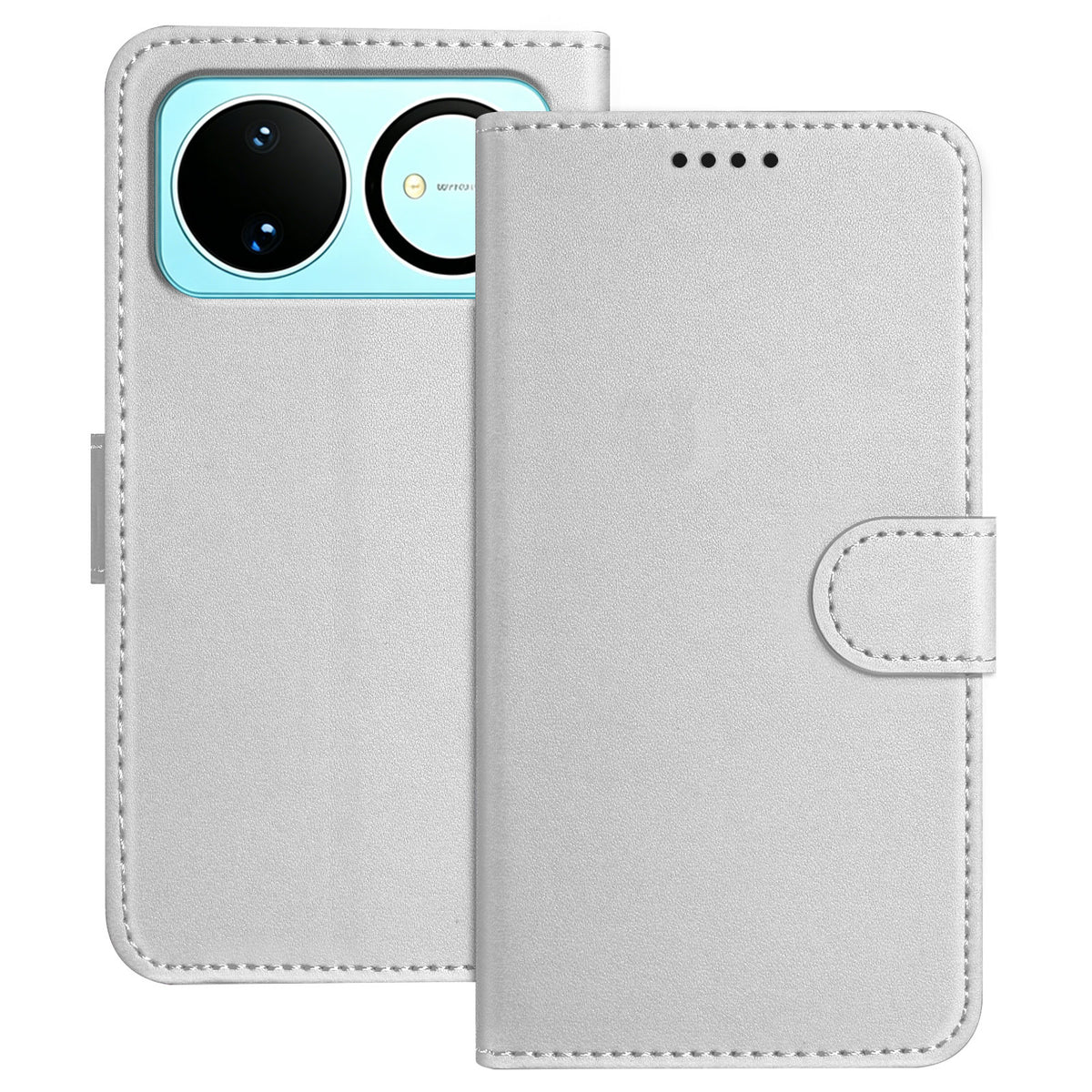 Läderfodral för Huawei Nova 16 5G, Plånboksfodral, Enfärgat, Fallskyddande mobilfodral