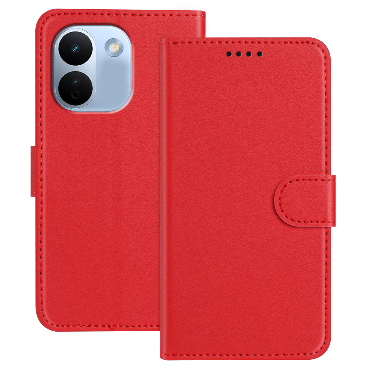 For Xiaomi Redmi Note 17 Pro Max 5G / Note 17 Pro+ 5G Leather Case Wallet Stand Solid Color Anti Drop Phone Cover