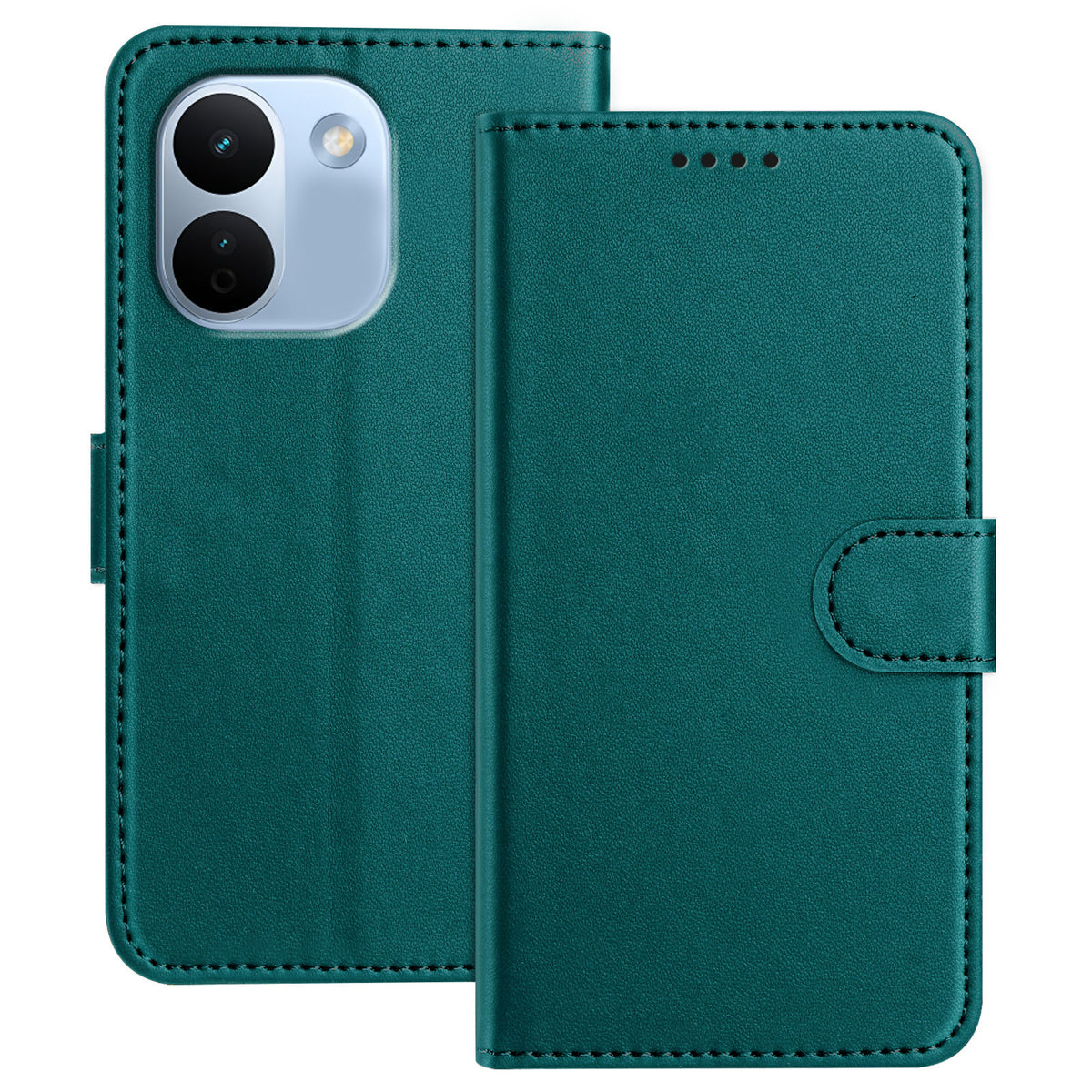 For Xiaomi Redmi Note 17 Pro Max 5G / Note 17 Pro+ 5G Leather Case Wallet Stand Solid Color Anti Drop Phone Cover