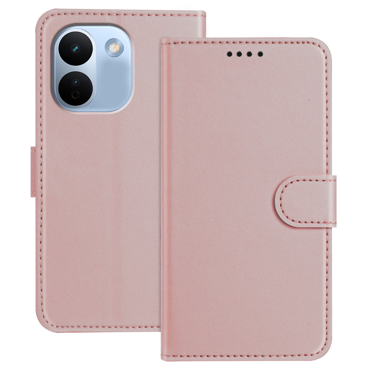 For Xiaomi Redmi Note 17 Pro Max 5G / Note 17 Pro+ 5G Leather Case Wallet Stand Solid Color Anti Drop Phone Cover