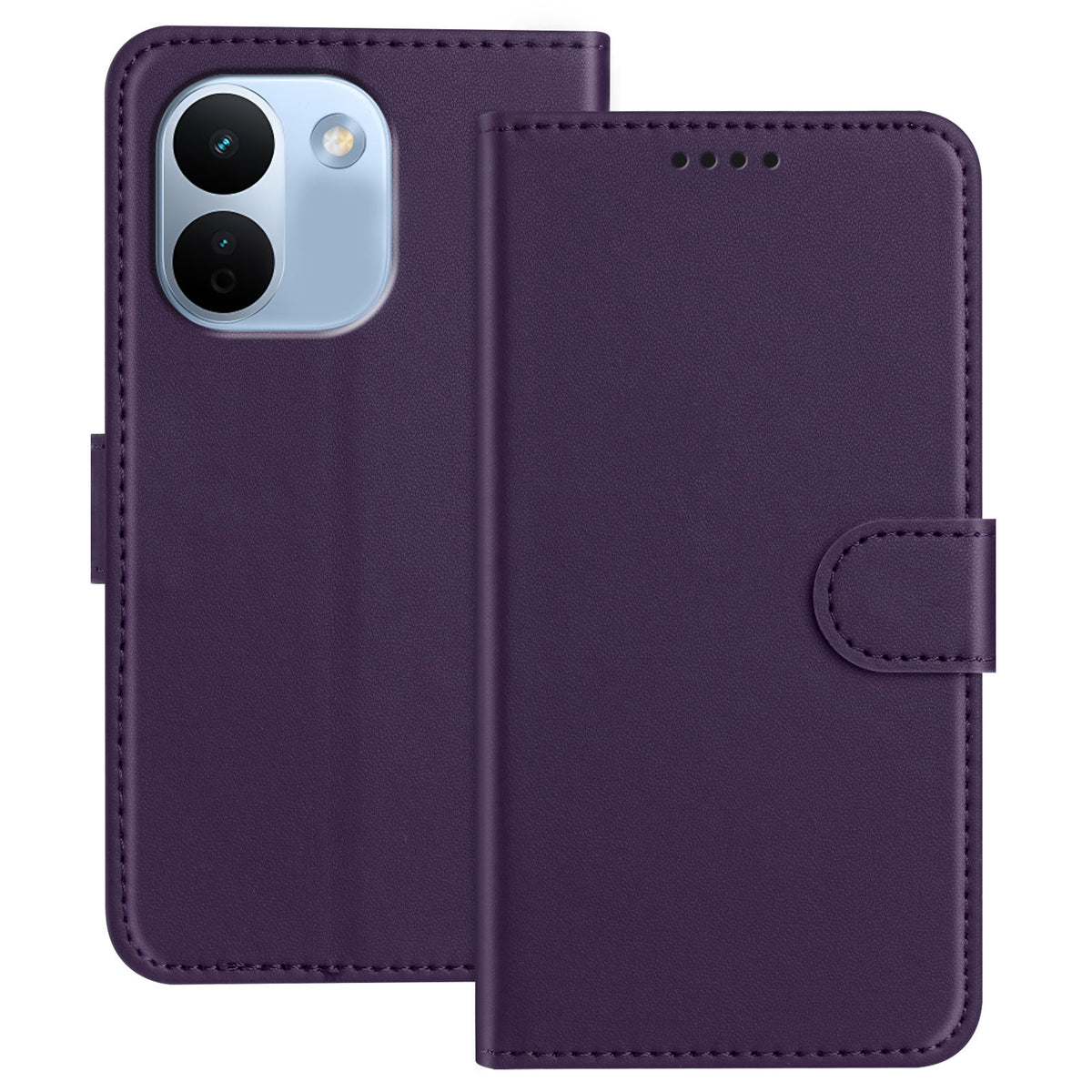 For Xiaomi Redmi Note 17 Pro Max 5G / Note 17 Pro+ 5G Leather Case Wallet Stand Solid Color Anti Drop Phone Cover