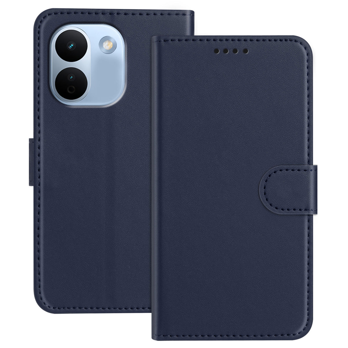 For Xiaomi Redmi Note 17 Pro Max 5G / Note 17 Pro+ 5G Leather Case Wallet Stand Solid Color Anti Drop Phone Cover