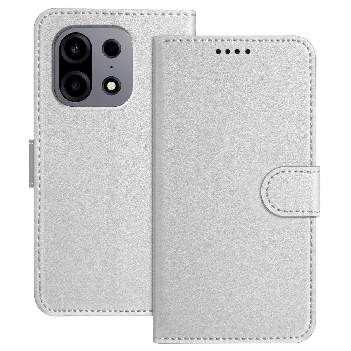 For OnePlus Turbo 6X Pro 5G Leather Case Wallet Stand Solid Color Anti Drop Phone Cover