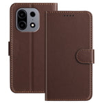 For OnePlus Turbo 6X Pro 5G Leather Case Wallet Stand Solid Color Anti Drop Phone Cover