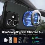 For Honor X8d 4G Case Rotating Magnetic Kickstand Frosted Matte PC + TPU Shockproof Cover